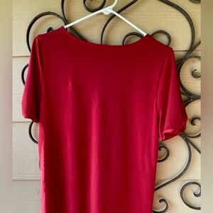 Ann Taylor Blouse, short sleeve, peek-a-boo slits,